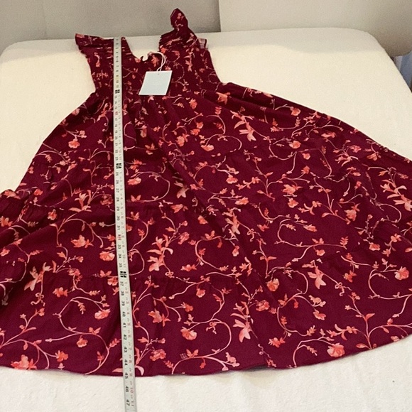 NEW Hill House The Ellie Nap Dress in Burgundy Botanical XS - Picture 6 of 16